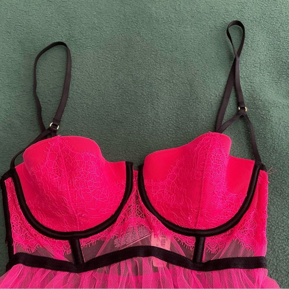 Victoria’s Secret Black Cage Babydoll - Picture 3 of 13